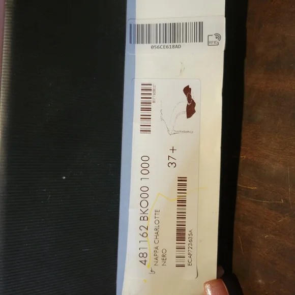 Super Sexy Gucci Black Women's Leather heels w Swarovski Crsytals 37.5 Like New - Picture 11 of 15